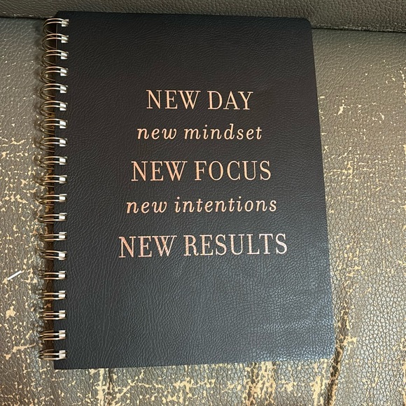 Fringe Black/gold stripe color Spiral notebook - Picture 1 of 3